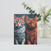 Carte Postale Belles chats (Debout devant)