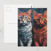 Carte Postale Belles chats (Devant / Derrière)