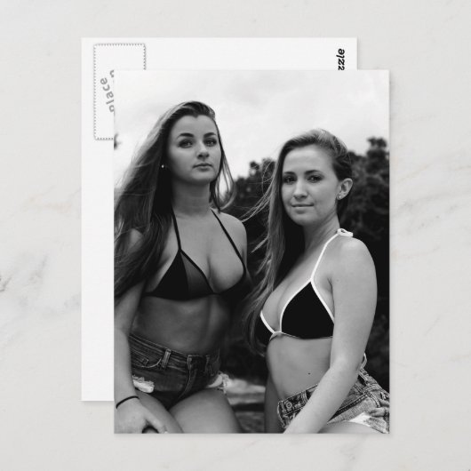 Carte Postale Belles copines (Devant / Derrière)