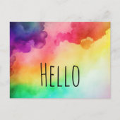 Carte Postale Belles couleurs arc-en-ciel Conception abstraite B (Devant)
