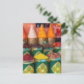 Carte Postale Belles Épices Colorées De Marrakech (Debout devant)