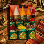 Carte Postale Belles Épices Colorées De Marrakech