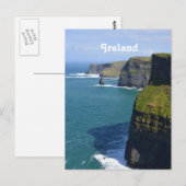 Carte Postale Belles falaises de Moher (Devant / Derrière)