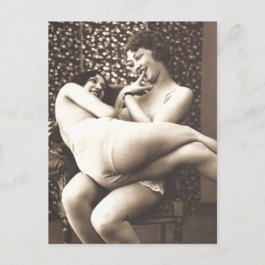 Carte Postale Belles filles photo vintage (Devant)