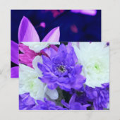 Carte Postale Belles Fleurs (Devant / Derrière)