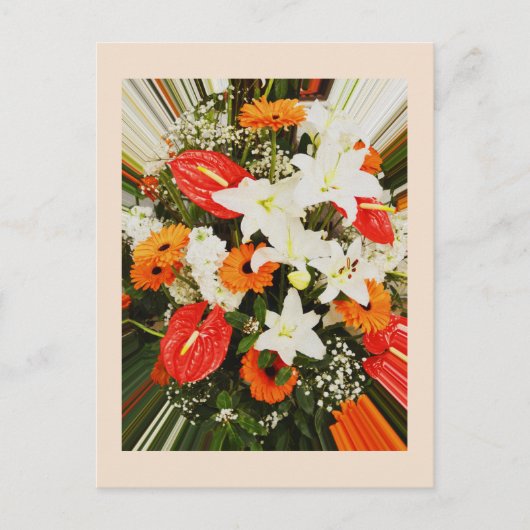 Carte Postale Belles fleurs (Devant)