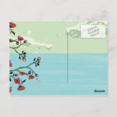 Carte Postale Belles fleurs -cartes de sympathie (Dos)