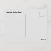 Carte Postale Belles fleurs de jardin (Dos)