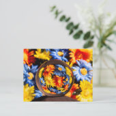 Carte Postale Belles Fleurs Orb Couleurs (Debout devant)