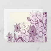 Carte Postale Belles fleurs violettes (Devant / Derrière)