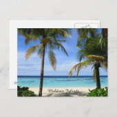 Carte Postale Belles îles Maldives (Devant / Derrière)