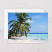 Carte Postale Belles îles Maldives (Devant / Derrière)