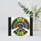 Carte Postale Belles illustrations circulaires africaines coloré (Debout devant)