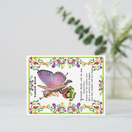 Carte Postale Belles images de bébé papillon  (Debout devant)