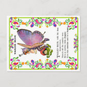 Carte Postale Belles images de bébé papillon (Devant)