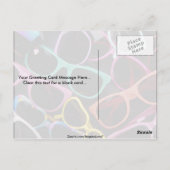 Carte Postale Belles lunettes de soleil colorées (Dos)