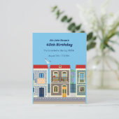 Carte Postale Belles maisons portugaises avec tuiles ou azulejos (Debout devant)