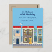 Carte Postale Belles maisons portugaises avec tuiles ou azulejos (Devant / Derrière)