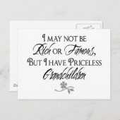 Carte Postale Belles paroles et citations (Devant / Derrière)