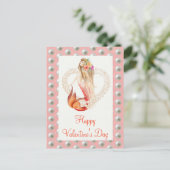 Carte Postale Belles perles de sirène Heureuses Saintes-Valentin (Debout devant)