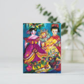 CARTE POSTALE BELLES POUDRES ANCIENNES (Debout devant)