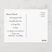 Carte Postale Belles salutations de la mer d'Italie (Dos)