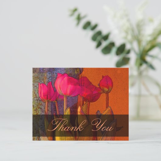 Carte Postale Belles tulipes de Merci (Debout devant)