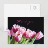 Carte Postale Belles tulipes roses (Devant / Derrière)