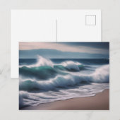 Carte Postale Belles vagues (Devant / Derrière)