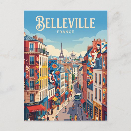 Carte Postale Belleville France (Devant)