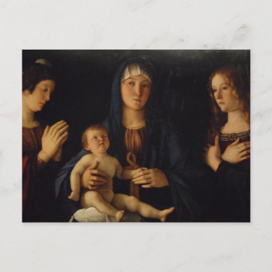 Carte Postale Bellini Madonna à Venise (Devant)