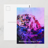 Carte Postale ** Bellissima - Langue italienne Cinque Terre Post (Devant / Derrière)