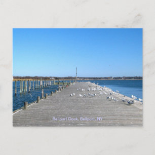 Carte Postale Bellport Dock, Bellport Village NY