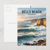 Carte Postale Bells Beach Australie (Devant / Derrière)