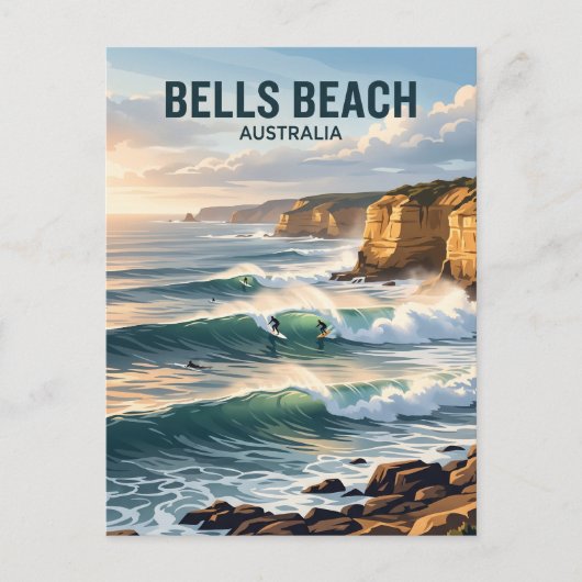 Carte Postale Bells Beach Australie (Devant)