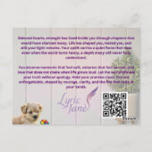 Carte Postale Beloved Hearts, Your Light Remains (Dos)