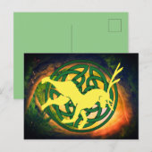 Carte Postale Beltaine - Mai Festival de croissance (Devant / Derrière)