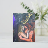 Carte Postale Beltane corne Dieu et déesse (Debout devant)