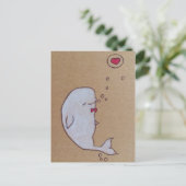 Carte Postale beluga élégant (Debout devant)