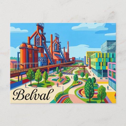 Carte Postale Belval Luxembourg (Devant)