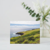 Carte Postale belvédère de haleokane et océan pacifique (Debout devant)