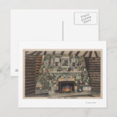 Carte Postale Bemidji, MN - Vue de la cheminée des États (Devant / Derrière)