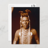 Carte Postale Ben Long Ear (Amérindien) (Devant / Derrière)