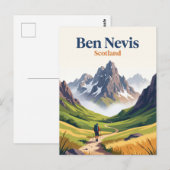 Carte Postale Ben Nevis Écosse (Devant / Derrière)