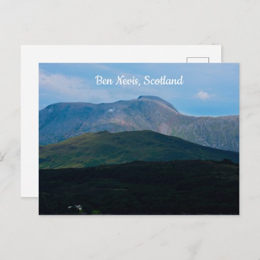 Carte postale Ben Nevis, Écosse (Devant / Derrière)