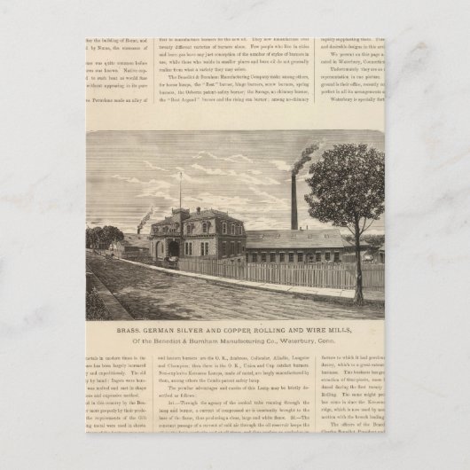 Carte Postale Benedict et Burnham (Devant)