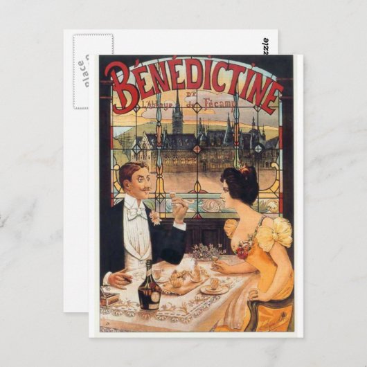 Carte Postale Bénédictine (Devant / Derrière)