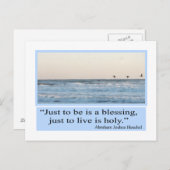 Carte Postale bénédiction (Devant / Derrière)