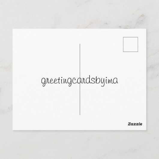 Carte Postale bénédiction (Dos)