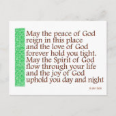 Carte Postale Bénédiction celtique (Devant)